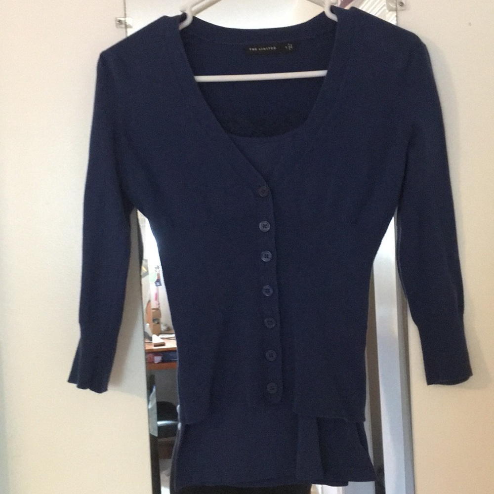 The Limited blue cardigan set SZ. S